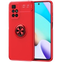 TPU чехол Deen ColorRing под магнитный держатель (opp) для Xiaomi Redmi 10 Червоний (27264)