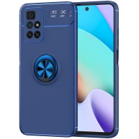 TPU чехол Deen ColorRing под магнитный держатель (opp) для Xiaomi Redmi 10 Синій (27261)