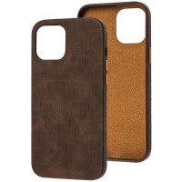 Кожаный чехол Croco Leather для Apple iPhone 13 (6.1'') Бежевый (24544)