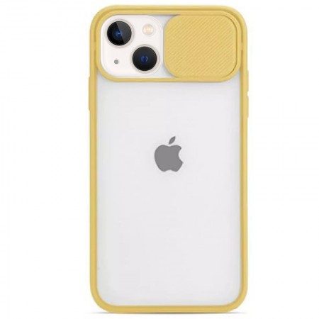 Чехол Camshield mate TPU со шторкой для камеры для Apple iPhone 13 (6.1'') Желтый (31448)