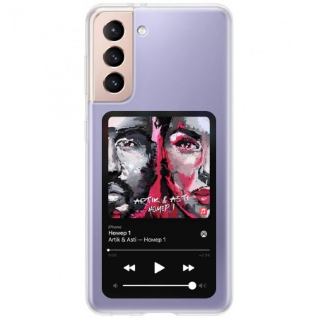 TPU чехол Music style для Samsung Galaxy S21 З малюнком (25751)