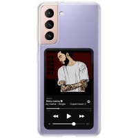 TPU чехол Music style для Samsung Galaxy S21 FE З малюнком (25770)