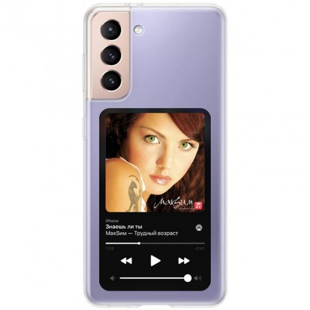 TPU чехол Music style для Samsung Galaxy S21 FE С рисунком (25765)