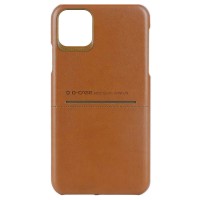 Кожаная накладка G-Case Cardcool Series для Apple iPhone 13 mini (5.4'') Коричневый (28387)