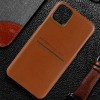 Кожаная накладка G-Case Cardcool Series для Apple iPhone 13 (6.1'') Коричневый (28383)