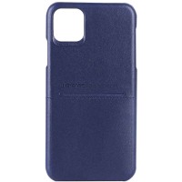 Кожаная накладка G-Case Cardcool Series для Apple iPhone 13 (6.1'') Синий (28385)