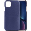 Кожаная накладка G-Case Cardcool Series для Apple iPhone 13 (6.1'') Синий (28385)