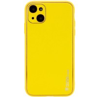 Кожаный чехол Xshield для Apple iPhone 13 (6.1'') Желтый (28128)