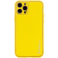 Кожаный чехол Xshield для Apple iPhone 13 Pro (6.1'') Желтый (28139)