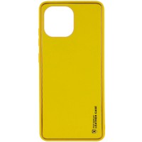 Кожаный чехол Xshield для Xiaomi Mi 11 Lite Желтый (28169)