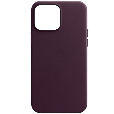 Кожаный чехол Leather Case (AAA) для Apple iPhone 13 (6.1'') Красный (28186)