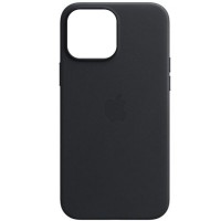 Кожаный чехол Leather Case (AAA) для Apple iPhone 13 (6.1'') Чорний (28187)