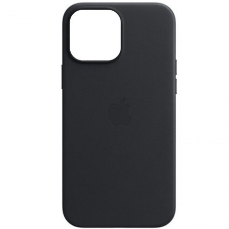 Кожаный чехол Leather Case (AAA) для Apple iPhone 13 (6.1'') Черный (28187)