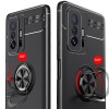 TPU чехол Deen ColorRing под магнитный держатель (opp) для Xiaomi 11T / 11T Pro Черный (28203)