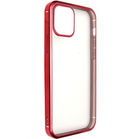 Прозрачный силиконовый чехол глянцевая окантовка Full Camera для Apple iPhone 13 mini (5.4'') Красный (27345)