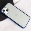 Прозрачный силиконовый чехол глянцевая окантовка Full Camera для Apple iPhone 13 mini (5.4'') Синий (27347)