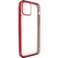 Прозрачный силиконовый чехол глянцевая окантовка Full Camera для Apple iPhone 13 (6.1'') Червоний (27340)