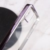 Прозрачный силиконовый чехол глянцевая окантовка Full Camera для Apple iPhone 13 (6.1'') Сиреневый (27343)