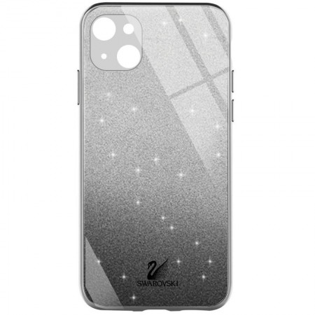 TPU+Glass чехол Swarovski для Apple iPhone 13 (6.1'') Черный (29147)