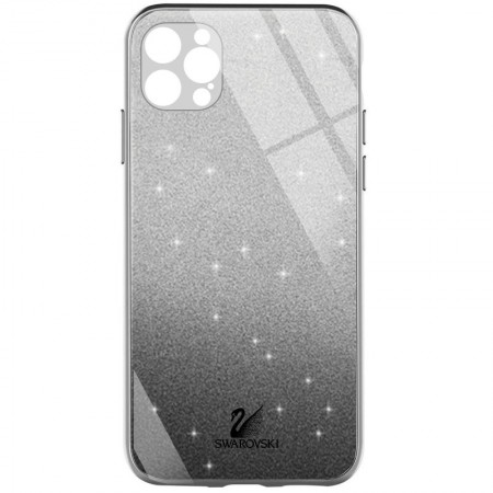 TPU+Glass чехол Swarovski для Apple iPhone 13 Pro (6.1'') Черный (29154)