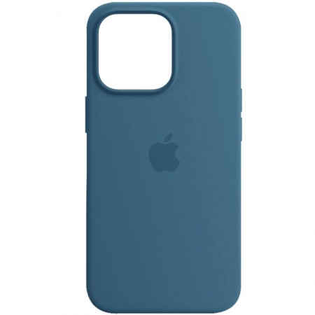 Чехол Silicone case (AAA) full with Magsafe and Animation для Apple iPhone 13 (6.1'') Синий (28279)