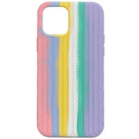 Чехол Silicone case Full Braided для Apple iPhone 13 Pro (6.1'') Рожевий (27368)