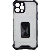Ударостійкий чохол Transformer CrystalRing для Apple iPhone 12 Pro Max (6.7'') Черный (33316)