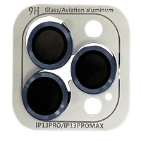 Защитное стекло Metal Classic на камеру (в упак.) для Apple iPhone 13 Pro / 13 Pro Max Голубой (28612)