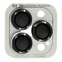 Защитное стекло Metal Classic на камеру (в упак.) для Apple iPhone 13 Pro / 13 Pro Max Сірий (28610)