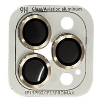 Защитное стекло Metal Classic на камеру (в упак.) для Apple iPhone 13 Pro / 13 Pro Max Золотий (28609)
