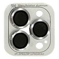 Захисне скло Metal Classic на камеру (в упак.) для Apple iPhone 13 Pro / 13 Pro Max Сріблястий (33325)