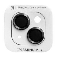 Защитное стекло Metal Classic на камеру (в упак.) для Apple iPhone 13 mini / 13 Черный (28614)
