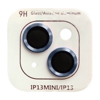 Защитное стекло Metal Classic на камеру (в упак.) для Apple iPhone 13 mini / 13 Синий (28613)