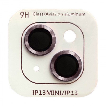Защитное стекло Metal Classic на камеру (в упак.) для Apple iPhone 13 mini / 13 Розовый (31449)