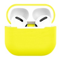 Силіконовий футляр для навушників AirPods 3 Жовтий (33336)