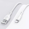 Дата кабель USAMS US-SJ500 U68 USB to Lightning (1m) Білий (27675)