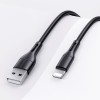 Дата кабель USAMS US-SJ500 U68 USB to Lightning (1m) Чорний (37720)