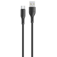 Дата кабель USAMS US-SJ501 U68 USB to Type-C (1m) Чорний (27676)
