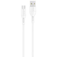 Дата кабель USAMS US-SJ502 U68 USB to MicroUSB (1m) Білий (27679)