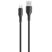 Дата кабель USAMS US-SJ502 U68 USB to MicroUSB (1m) Чорний (37722)