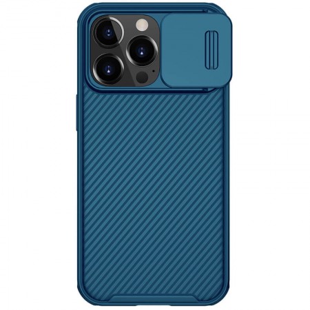 Карбоновая накладка Nillkin CamShield Pro Magnetic для Apple iPhone 13 Pro (6.1'') Синий (27878)