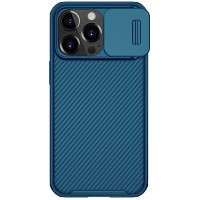 Карбоновая накладка Nillkin CamShield Pro Magnetic для Apple iPhone 13 Pro Max (6.7'') Синий (27880)