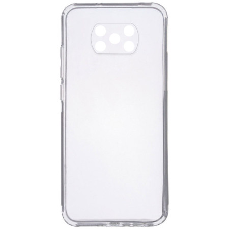 TPU чехол Epic Transparent 1,5mm Full Camera для Xiaomi Poco X3 NFC / Poco X3 Pro Белый (29875)