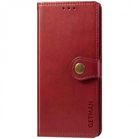 Кожаный чехол книжка GETMAN Gallant (PU) для Xiaomi Poco M4 Pro 5G Червоний (29174)