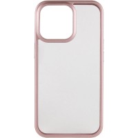 TPU+PC чехол Chrome Buttons для Apple iPhone 13 Pro (6.1'') Розовый (29215)