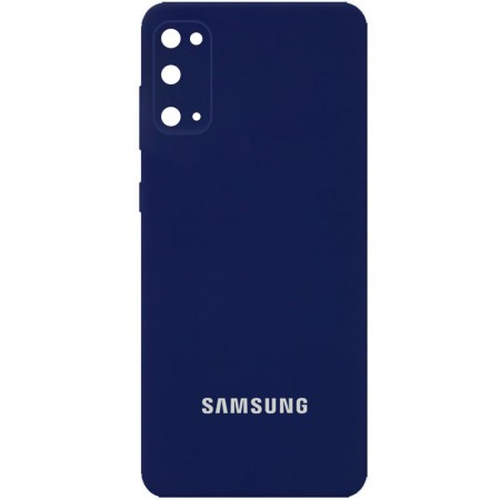 Чехол Silicone Cover Full Camera (AA) для Samsung Galaxy S20 FE Синій (29265)