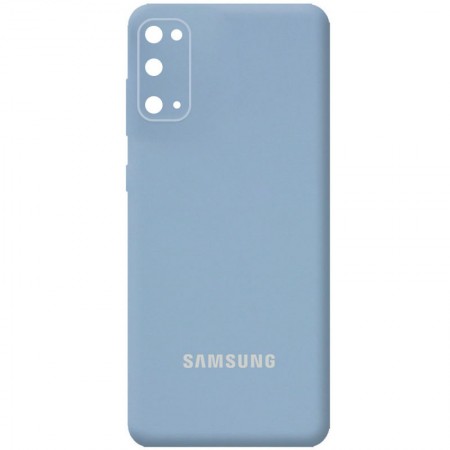 Чехол Silicone Cover Full Camera (AA) для Samsung Galaxy S20 FE Блакитний (29270)