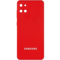 Чехол Silicone Cover Full Camera (AA) для Samsung Galaxy Note 10 Lite (A81) Червоний (29281)