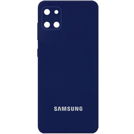 Чехол Silicone Cover Full Camera (AA) для Samsung Galaxy Note 10 Lite (A81) Синій (29282)