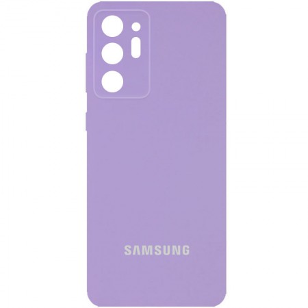 Чехол Silicone Cover Full Camera (AA) для Samsung Galaxy Note 20 Ultra Бузковий (29286)